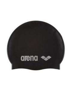 Arena Classic Silicone Cap-Black/Silver
