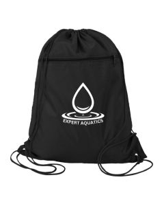 Expert Aquatics Q-Tees Polyester Cinchpack - Black