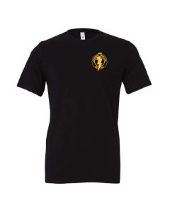 Lincolnwood Lightning Black Small Logo Unisex Tee
