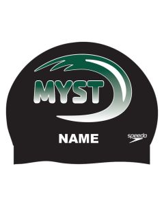 McGaw YMCA Silicone Cap w/ name-Black