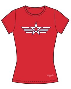 Patriot Aquatic Club Speedo Female S/S V-Neck Tee