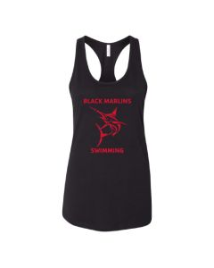 Black Marlins Bella + Canvas Women's Jersey Racerback Tank