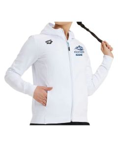 Central Oregon Masters Arena Womans Team Hooded Jacket Panel-White
