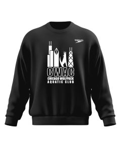 Chicago Wolfpack Speedo Unisex Team Fleece Crew-Black