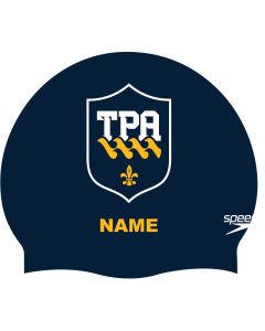 Trinity Prep Aquatics Custom Silicone Cap - With Name - Navy